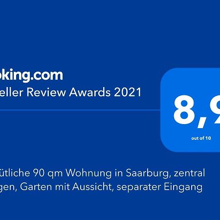 Gemuetliche 90 Qm Wohnung In Saarburg, Zentral Gelegen, Garten Mit Aussicht, Separater Eingang Esterno foto