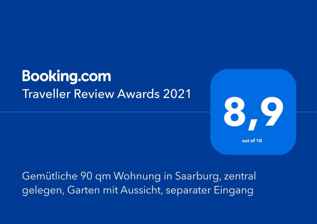 Gemuetliche 90 Qm Wohnung In Saarburg, Zentral Gelegen, Garten Mit Aussicht, Separater Eingang Esterno foto