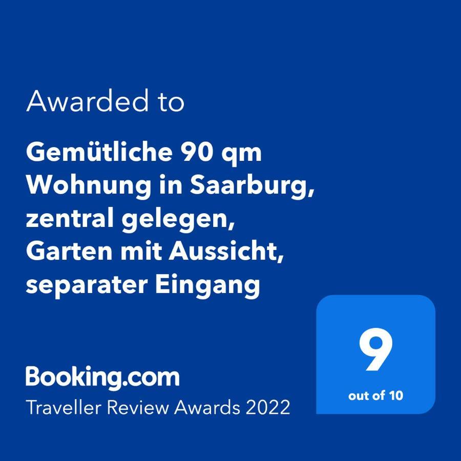 Gemuetliche 90 Qm Wohnung In Saarburg, Zentral Gelegen, Garten Mit Aussicht, Separater Eingang Esterno foto
